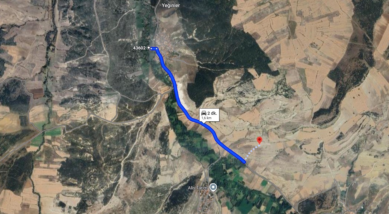 KÜTAHYA GEDİZ YEĞİNLER KÖYÜNDE 10.976 M² TARLA SATILIKTIR. - KÜTAHYA GEDİZ fotoğraf 2